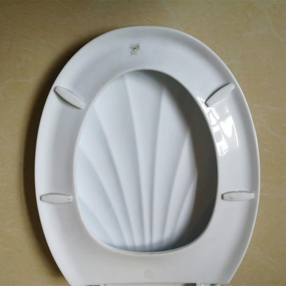 Shell Shape Toilet Seat Cover Good White Toilet Seat Bathroom Fast Closet Seat  4