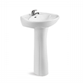 Bathroom ceramic sanitary ware wash sink 2pcs pedestal basin