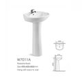 Bathroom ceramic sanitary ware wash sink 2pcs pedestal basin 2