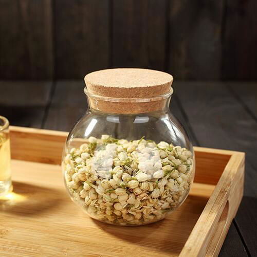 Custom Round Empty Borosilicate Kitchen Pasta Candy Spice Food Storage Glass Jar 2