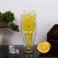 Pyrex Beer Double Walled Glass Cup Mug Beer Bottle Shape Double Wall Glass Cups 5