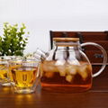1.8L glass jug set water pitcher glass cold water jug with lid 4