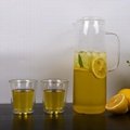 1.8L glass jug set water pitcher glass cold water jug with lid 2