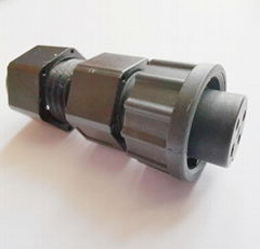 Waterproof circular signal  female assembly connector 