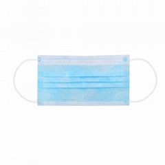 Non-woven Blue 3 Ply Disposable Nonwoven Medical Face Mask