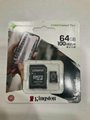 Authentic Kingston Canvas Select Plus 64GB MicroSDXC Class 10 with ADAPTER