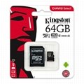 Kingston Micro SD Card SDHC SDXC Memory Card TF Class 10 16GB 32GB 64GB 128GB