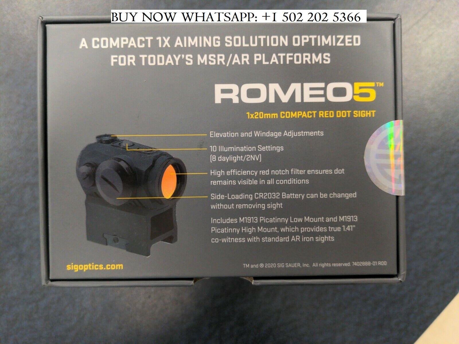 Sig Sauer Romeo5 Compact Red Dot 1x20mm 2 MOA Dot Reticle SOR52001 3