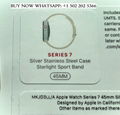 Apple Watch Series 7 GPS + Cellular 45 MM Stainless Steel / Starlight Free Shipp 3