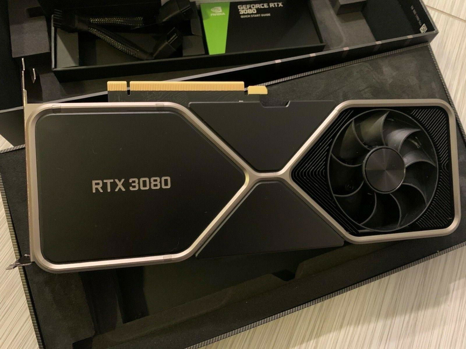 NVIDIA GeForce RTX 3080 FE Founders Edition 10GB GDDR6X Graphics Card GPU