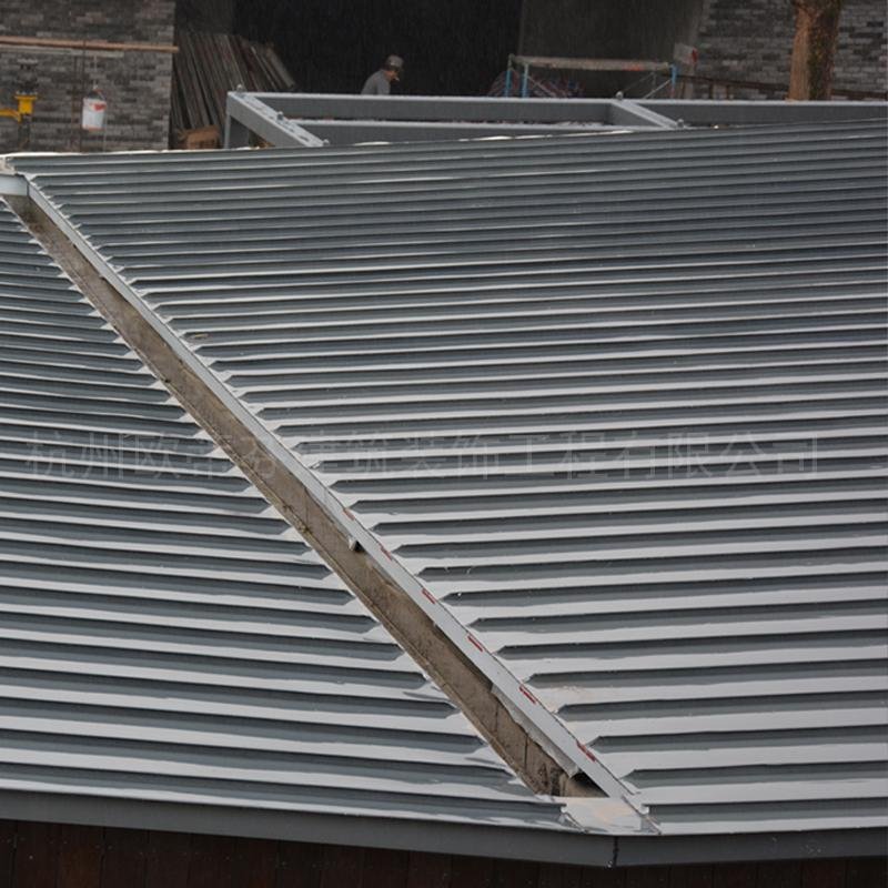 產地貨源 酒店度假村屋面用鋁鎂錳雙鎖邊金屬屋面板