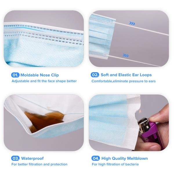 Factory Supply  3Ply Disposable Protective Mask 3