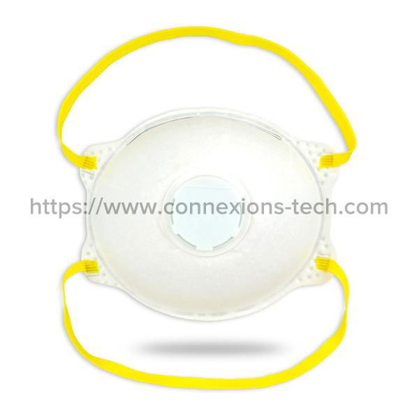 Cup-Type Filter Mask with Valve (Head-Belt Style)