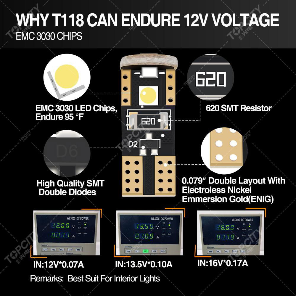 汽车LED小灯T100示宽灯转向灯刹车灯 3