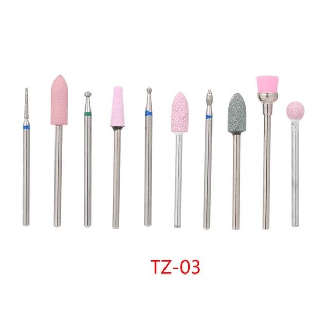 Diamond nail drill bits set nail tools