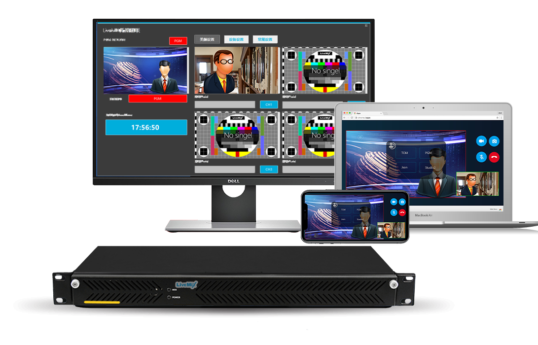 LiveMIX Cloud 多通道視頻連線製作系統