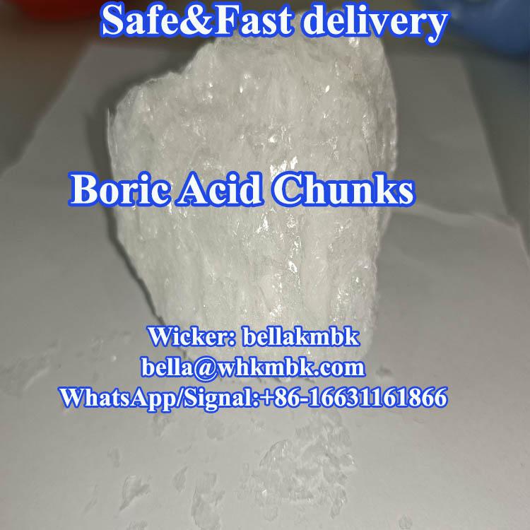 Factory Supply Boric Acid Flakes/Chunks CAS 11113-50-1 4