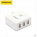 PISEN Phone Charger 3 USB 1A/2A/2.4A Fast Charger 1