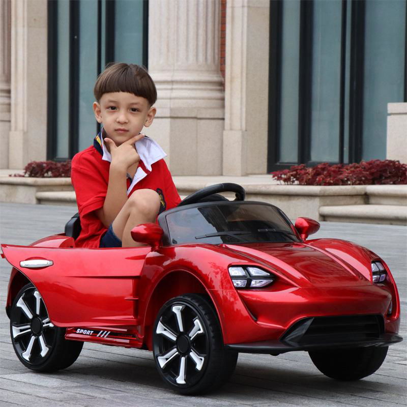 Children's electric four-wheeled car with remote control can sit on men and wome 4