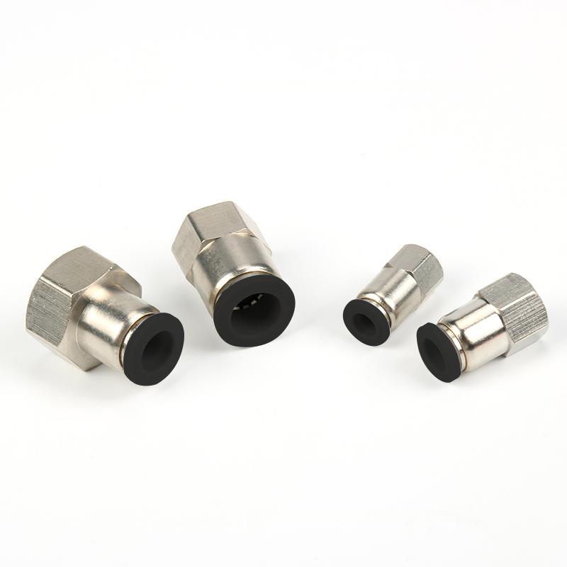 氣管氣動快速接頭內螺紋直通PCF/4/6/8mm/10/12/14/01-02-03-04 2