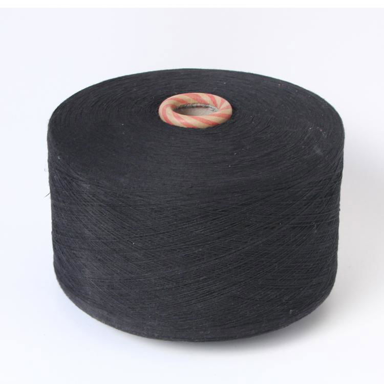 Keshu Ne 6/1 Black dyed recycled Bended knitting yarn for working glove yarn 3