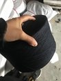 Keshu cotton yarn for working gloves ne5s/1 black polyester cotton blended yarn 4