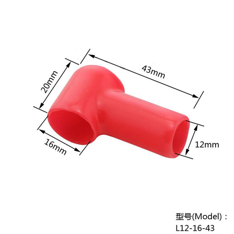 Red/black pvc cable lug cover terminal insulator