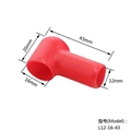 Red/black pvc cable lug cover terminal insulator