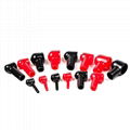 Red/black pvc cable lug cover terminal insulator 3