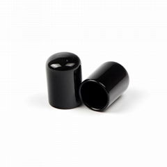 Black round cap,flexible pvc cable end cap