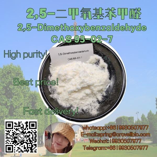 High quality 2 5-Dimethoxybenzaldehyde Cas 93-02-7 +8619930507977 5