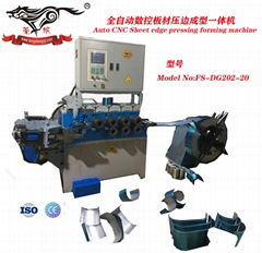 Auto CNC sheet edge pressing  forming machine fast forming