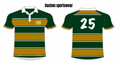 Team personal of sportswear rugby jerseys tops shirts customized