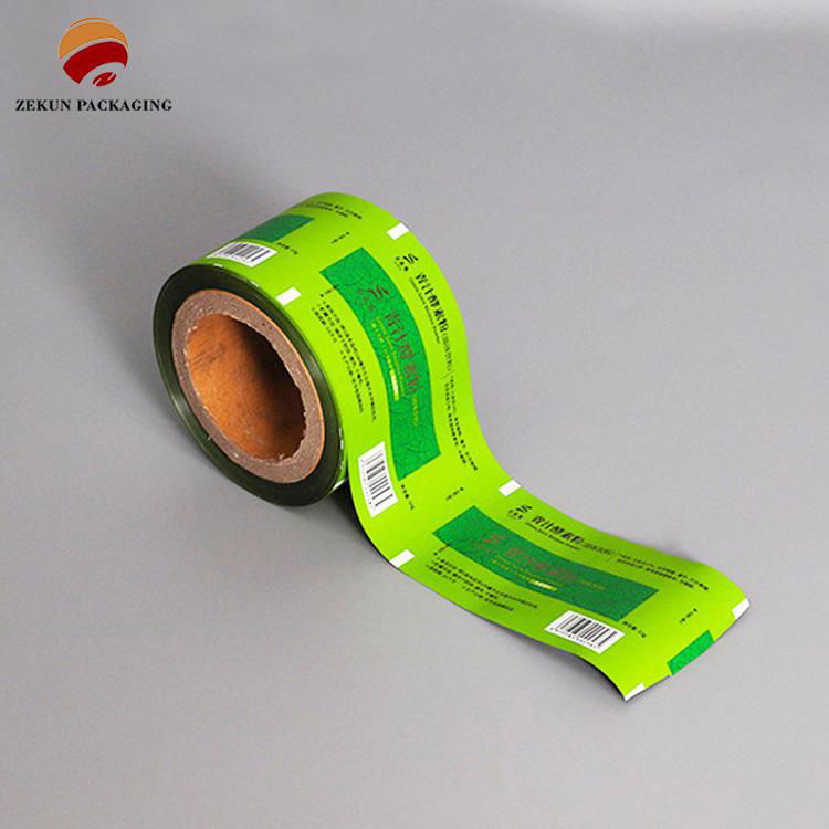 Promotional flexible food packaging plastic roll film with custom logo design pr 3