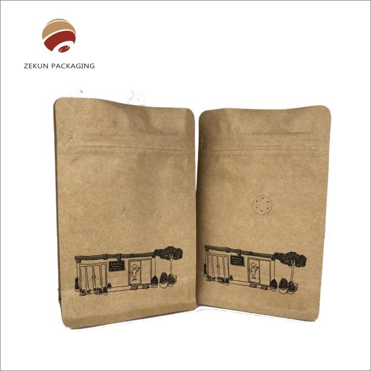 China factory manufacturer price wholesale resealable kraft paper zipper bags