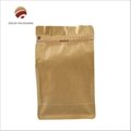 Aluminum Foil Flat Bottom Coffee Bean Bags With Valve