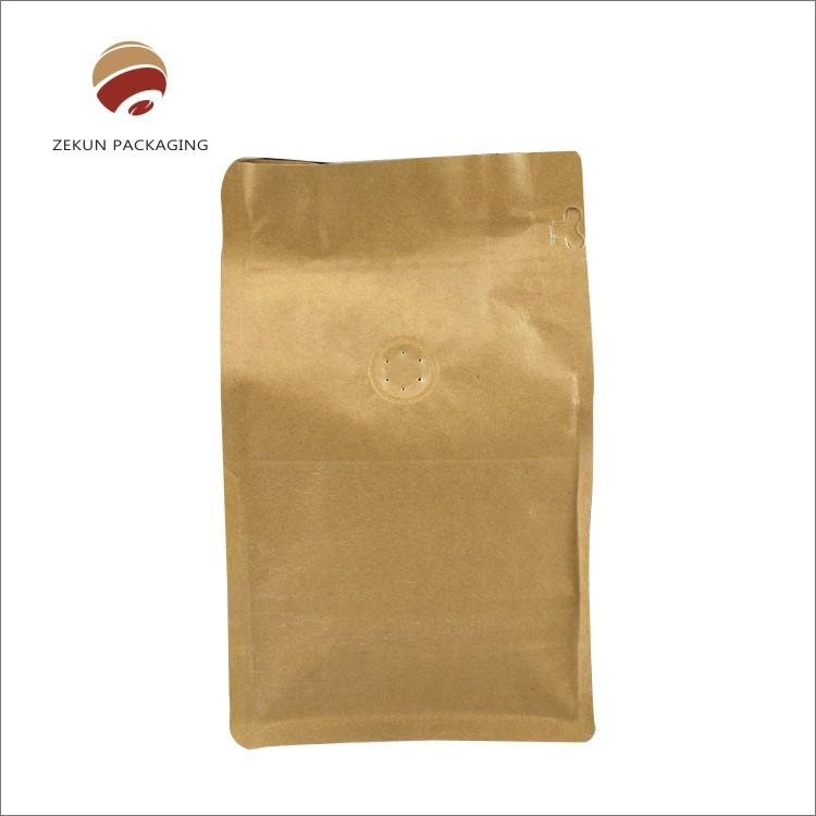 Aluminum Foil Flat Bottom Coffee Bean Bags With Valve 4