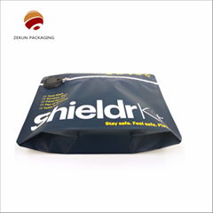 Custom Printed Weed Bags Black Stand Up Cookies Seed Mylar Bag