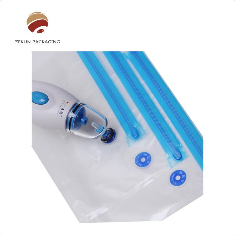 Food Grade Plastic Food Bags with Pump Vacuum Sealed Bags 3