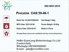 Buy Procaine  CAS:59-46-1 in China supplier(whatsapp:+8619930509591)