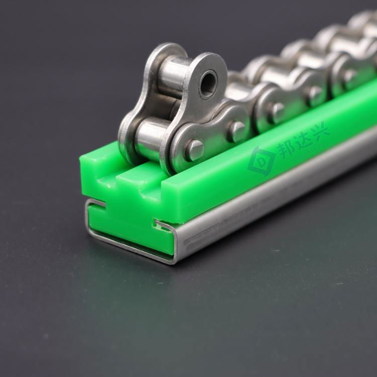 廠家供應CKG14H型鏈條導軌 綠色耐磨高分子聚乙烯弧形板 弧形軌道