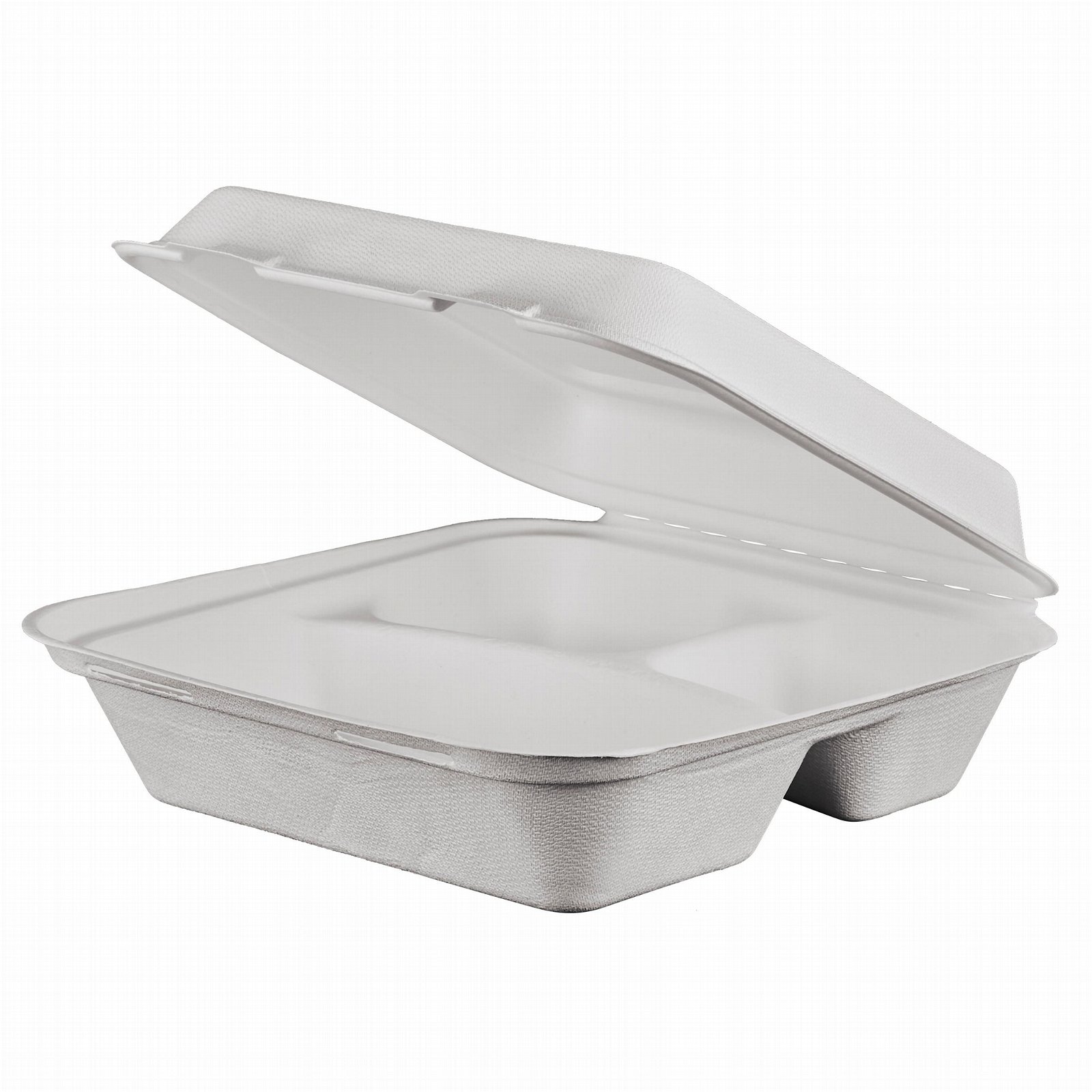 3 Compartment Takeaway Food Compartment Container Biodegradable 3