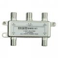 4 ways satellite splitter 1 in 4 out