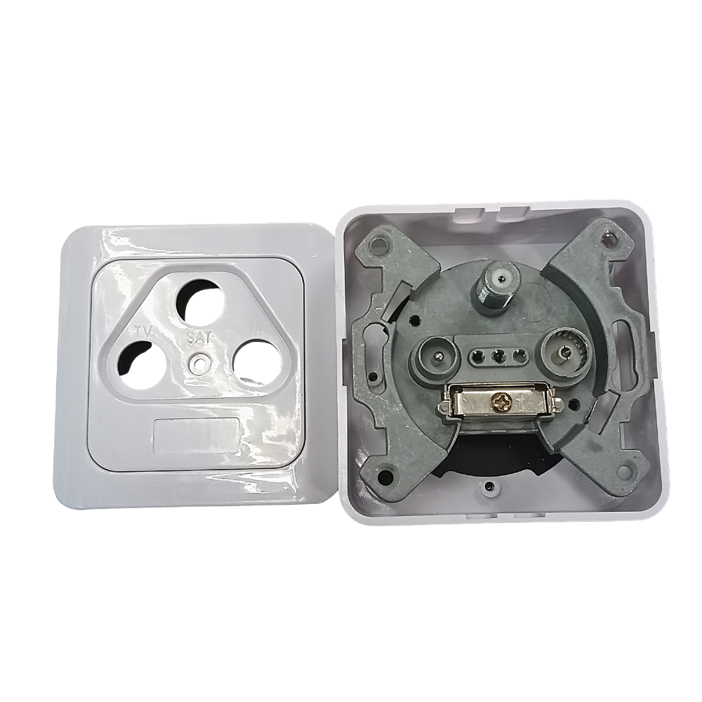 High quality TV RF SAT wall outlet CATV satellite wall socket Electrical Sockets