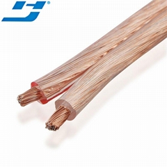 HEJIA Twin core 18 AWG Speaker Wire True Spec and Soft Touch Cable Trasparent