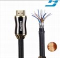 High Speed 4K 60HZ HDMI Cable micro cable HDMI 2.0 Braided Cord 5