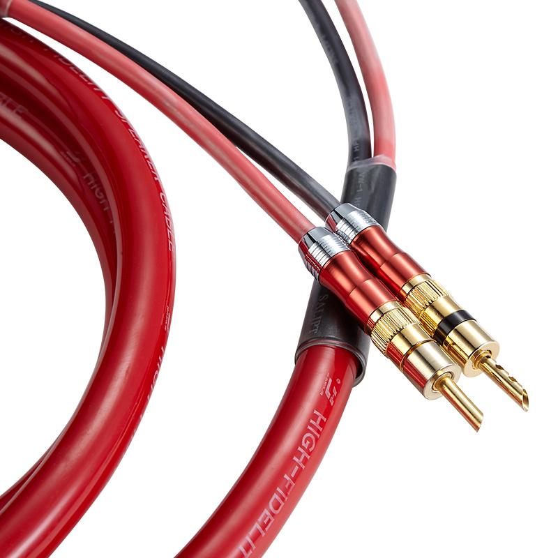 HIFI Speaker cables High quality Speaker wire 12AWG Banana plugs HJ