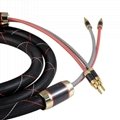 Hifi speaker cable 12 awg banana plugs interconnect audio cable wire 3