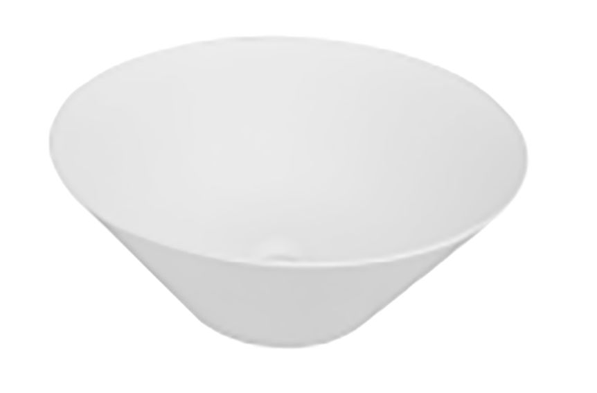 Glasstone Counter Basin Matt White Finsih Without Overfollow 4