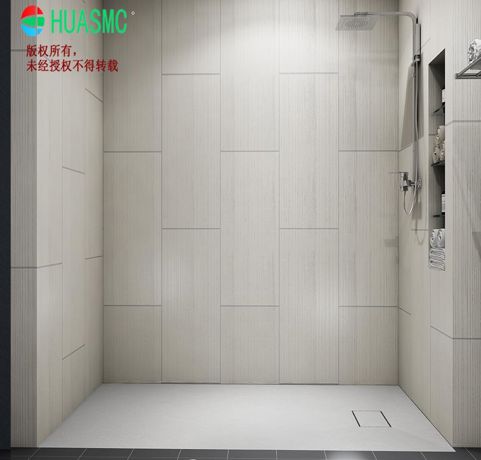 SMC Wall Panel Solid Surface 36*96 Glasstone Shower Surrounds for Bathroom